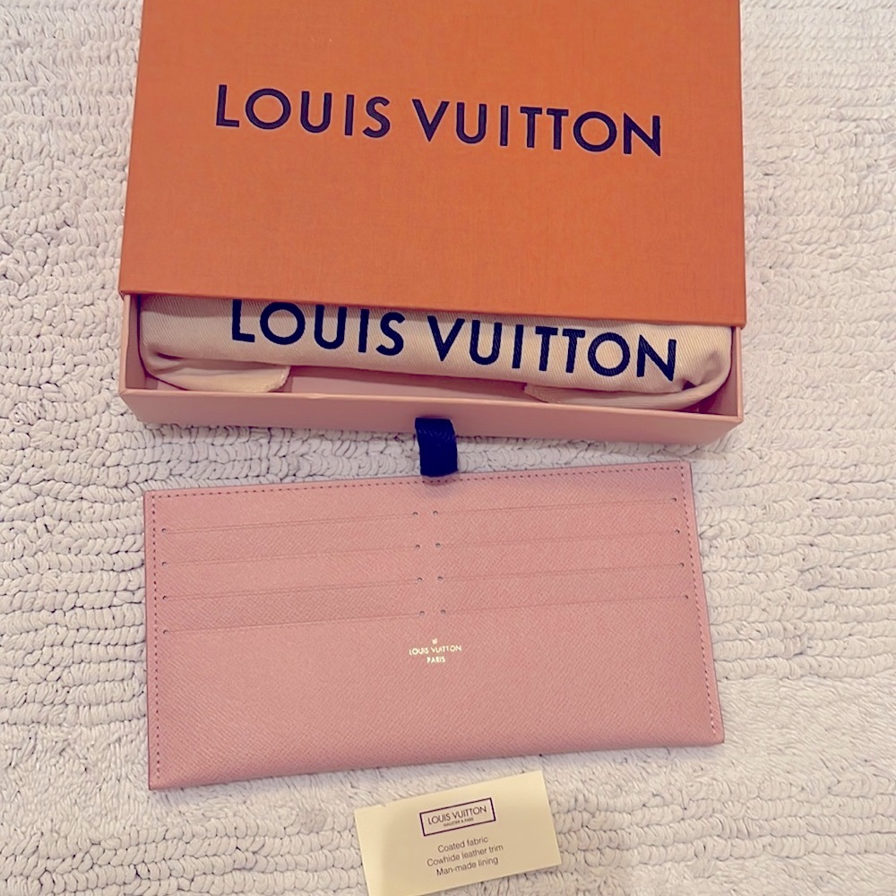 Authentic Louis Vuitton pink wallet insert-currently selling in stores